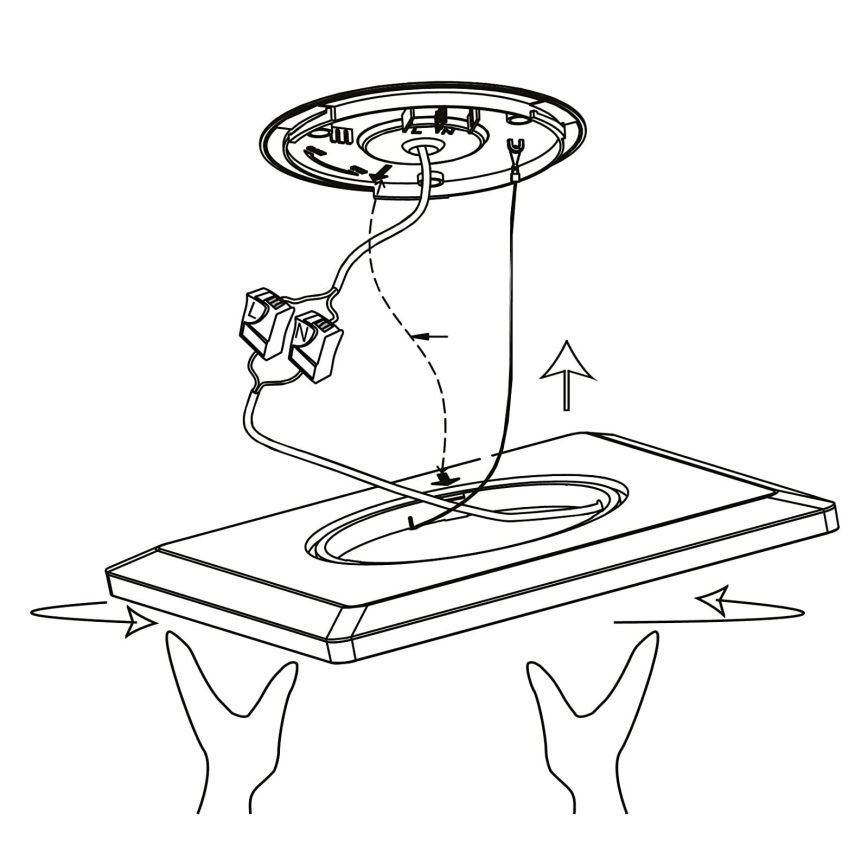 Eglo - LED RGBW dimbar taklampa LED/16,5W/230V 2700-6500K vit ZigBee