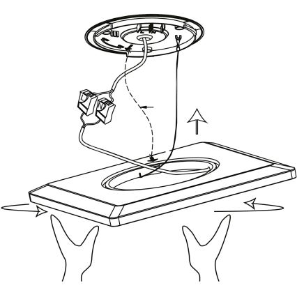 Eglo 900093 - LED RGBW dimbar taklampa ROVITO-ZLED/14,6W/230V svart