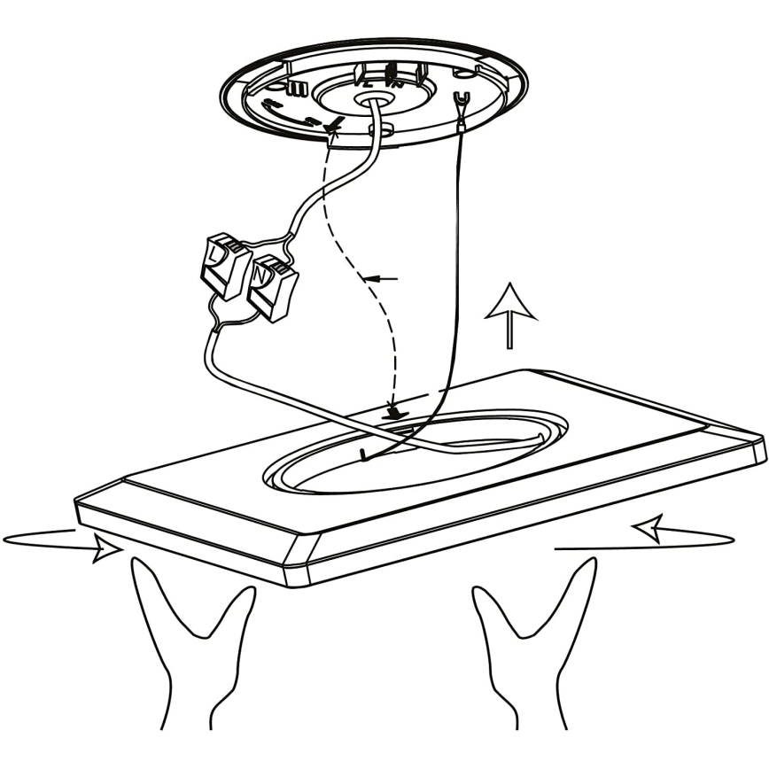 Eglo 900093 - LED RGBW dimbar taklampa ROVITO-ZLED/14,6W/230V svart