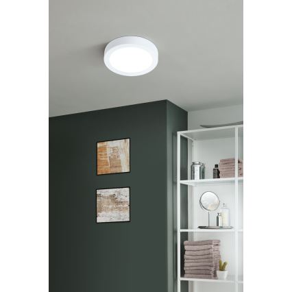 Eglo - Dimbar LED-taklampa för badrum, LED/16,5W/230V, 2700–6500K, IP44, ZigBee, Ø 21 cm
