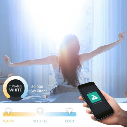 Eglo - Dimbart LED-badrumsarmatur LED/5,4W/230V IP44 ZigBee Ø 12 cm