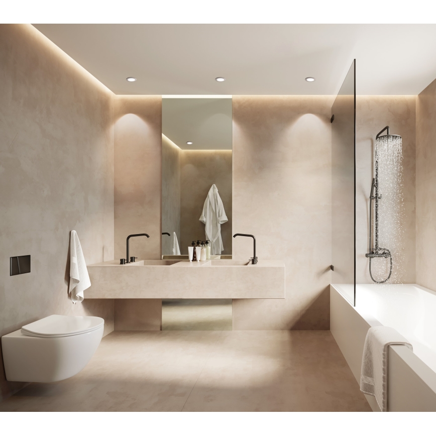 Eglo - LED dimmbar infälld badrumsarmatur LED/5,4 W/230 V IP44 ZigBee Ø 12 cm