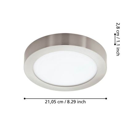 Eglo - dimbar LED-taklampa för badrum LED/16,5W/230V IP44 ZigBee Ø 21 cm