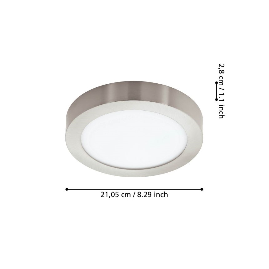 Eglo - dimbar LED-taklampa för badrum LED/16,5W/230V IP44 ZigBee Ø 21 cm