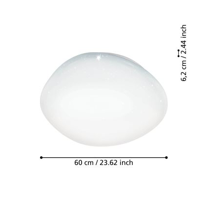 Eglo - LED RGBW dimbar taklampa LED/33W/230V Ø 60 cm
