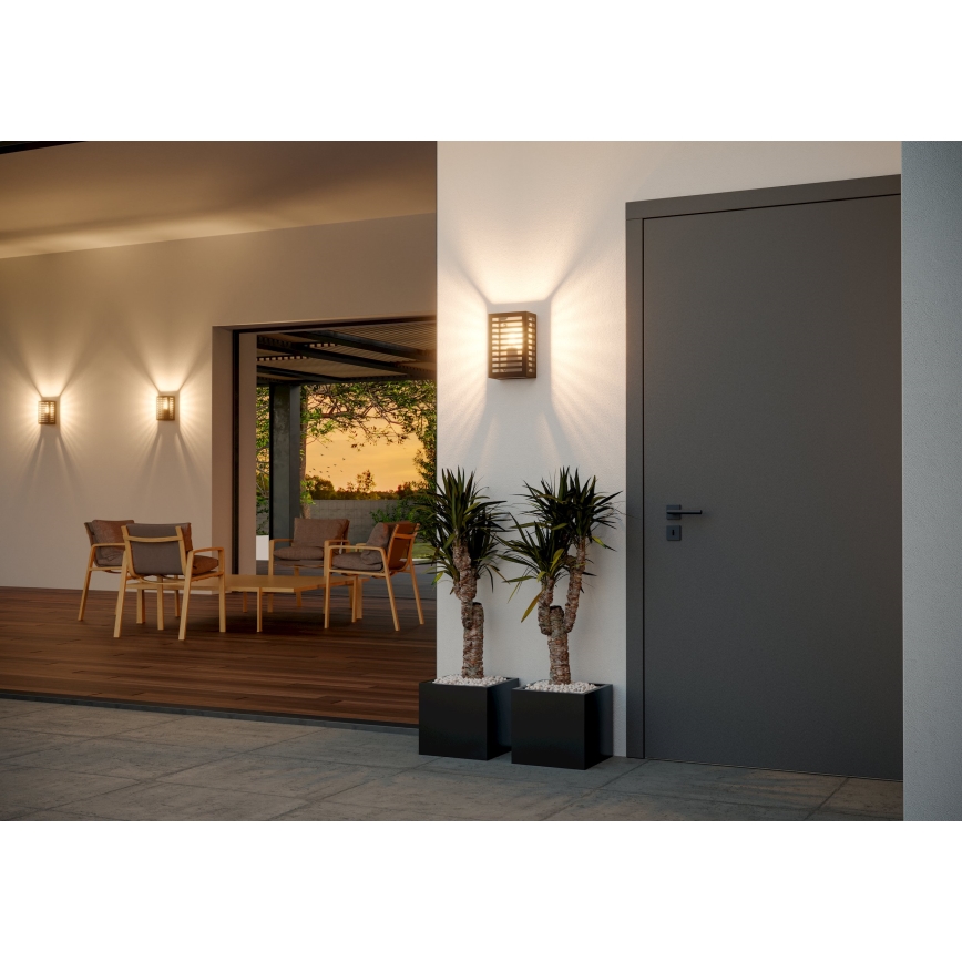 Eglo - Utomhus vägglampa 1xE27/60W/230V IP44