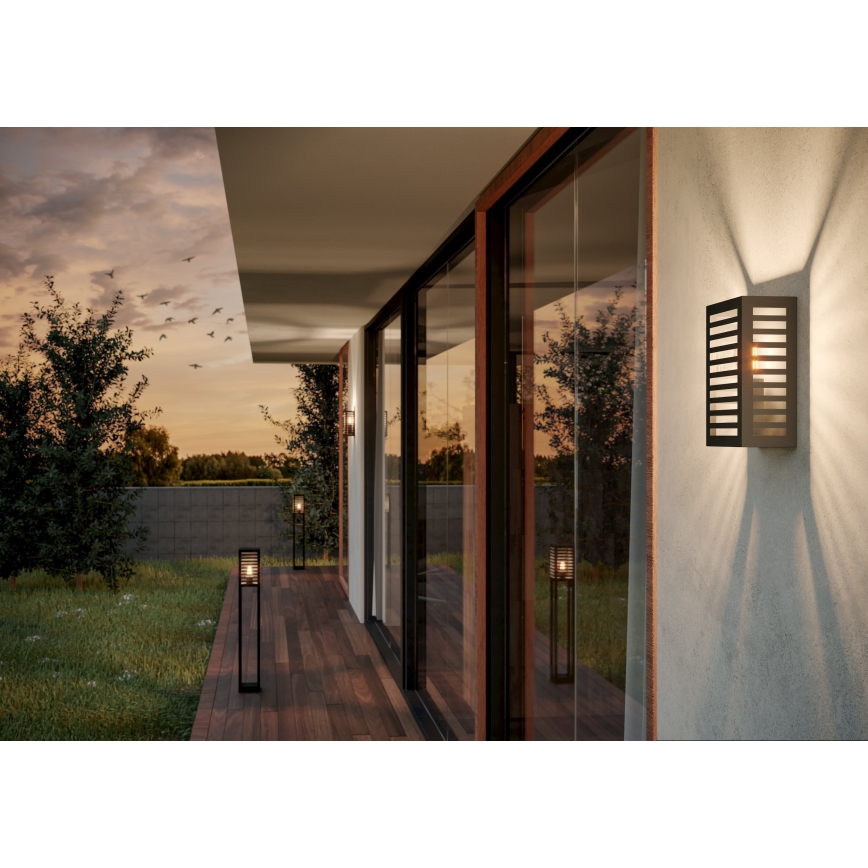 Eglo - Utomhus vägglampa 1xE27/60W/230V IP44