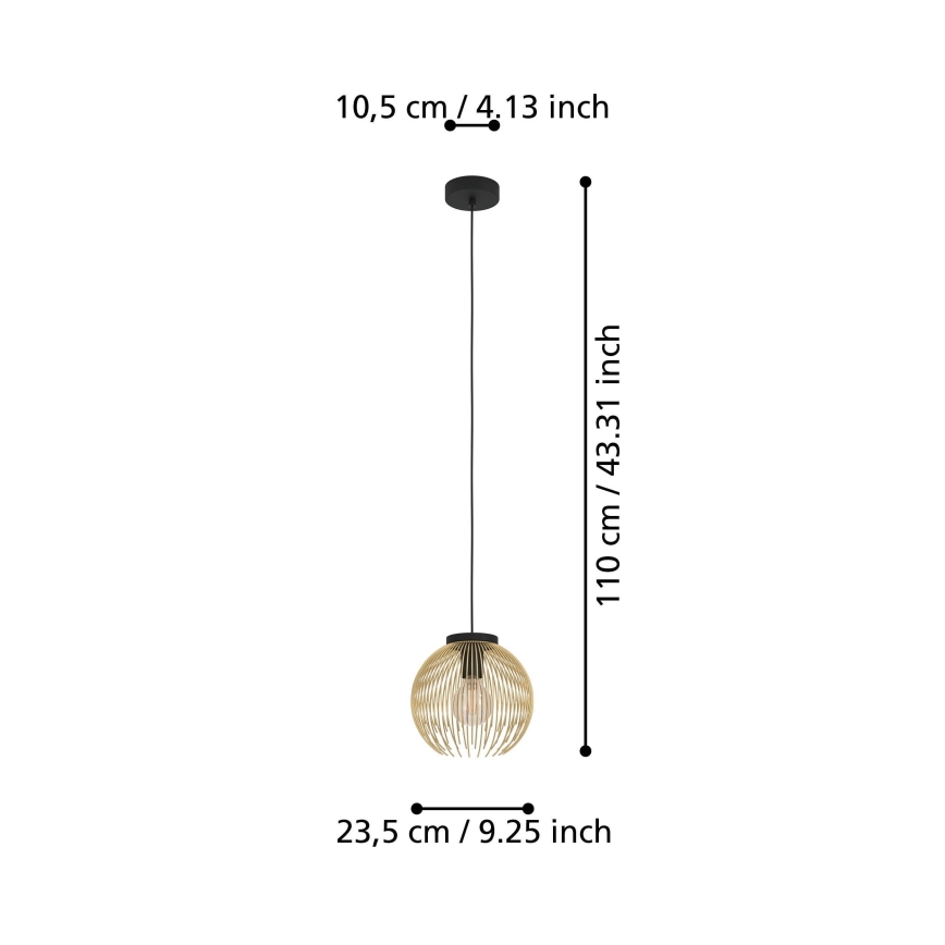 Eglo - Taklampa 1xE27/40W/230V