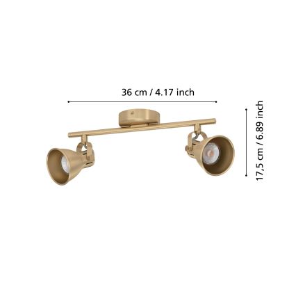 Eglo - LED spotlampa 2xGU10/3W/230V