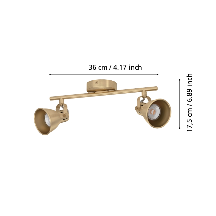 Eglo - LED spotlampa 2xGU10/3W/230V