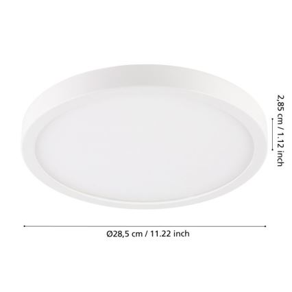 Eglo - LED badrumstaklampa LED/20,5W/230V IP44 vit