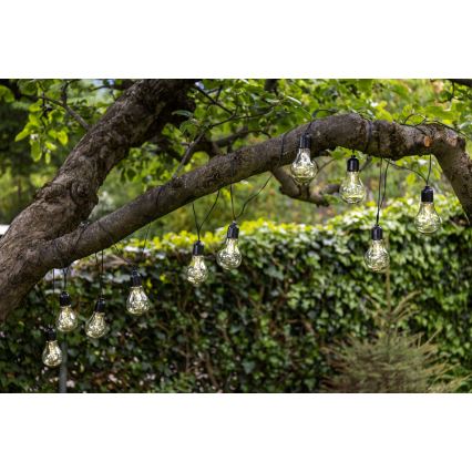 Eglo - LED Utomhus dekorationskedja 10xLED/0,06W/3V 2xAA IP44