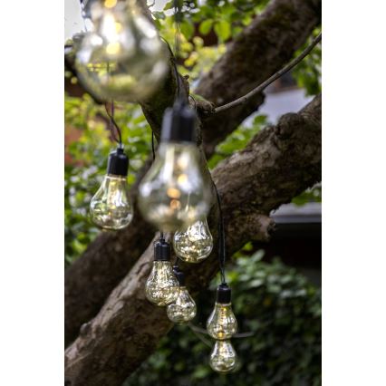 Eglo - LED Utomhus dekorationskedja 10xLED/0,06W/3V 2xAA IP44