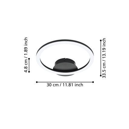 Eglo - LED Dimbar taklampa LED/15W/230V
