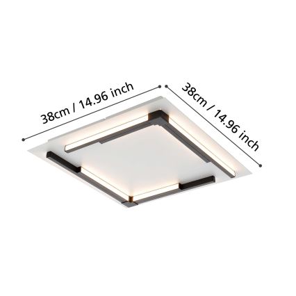 Eglo - LED dimbar taklampa LED/25W/230V