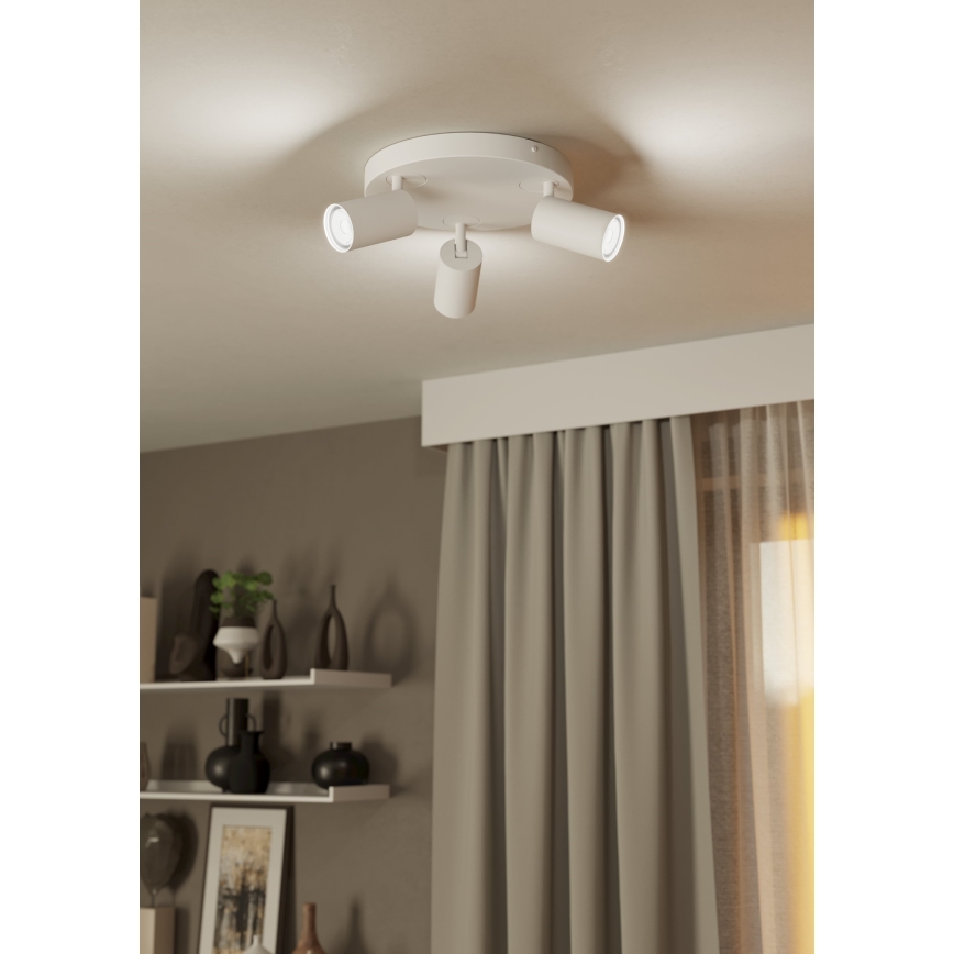 Eglo - LED RGBW Dimbar spotlight  3xGU10/4,9W/230V vit