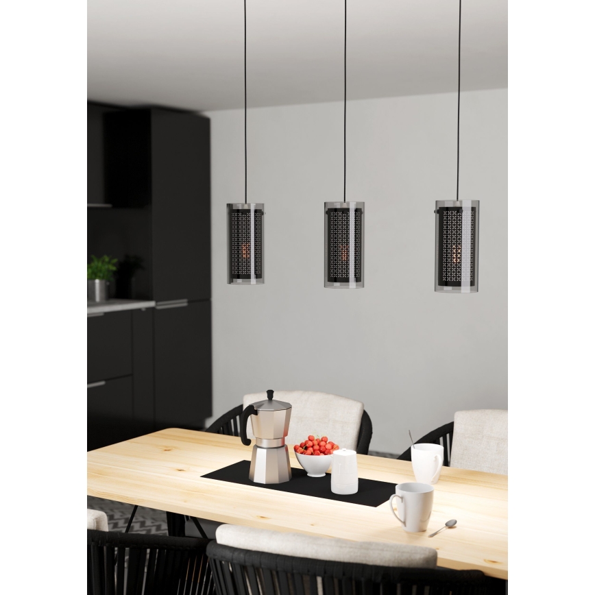 Eglo - Taklampa med 3xE27/10W/230V