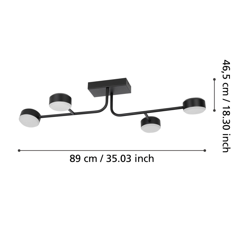 Eglo - LED dimbar taklampa 4xLED/6,8W/230V