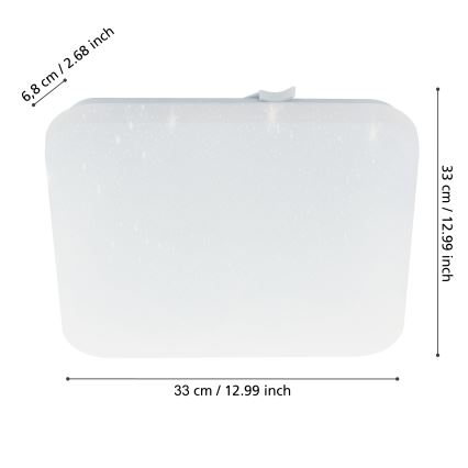 Eglo - LED badrumstaklampa LED/14,6W/230V IP44