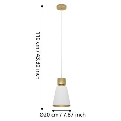 Eglo - Taklampa 1xE27/40W/230V