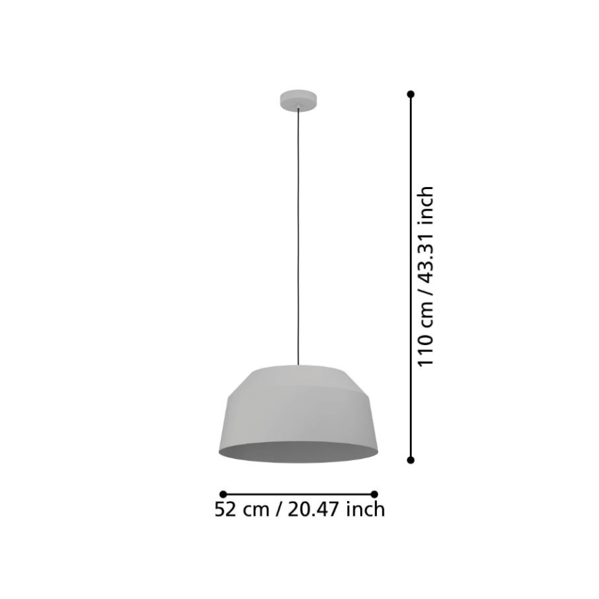 Eglo - Taklampa 1xE27/40W/230V Ø 52 cm