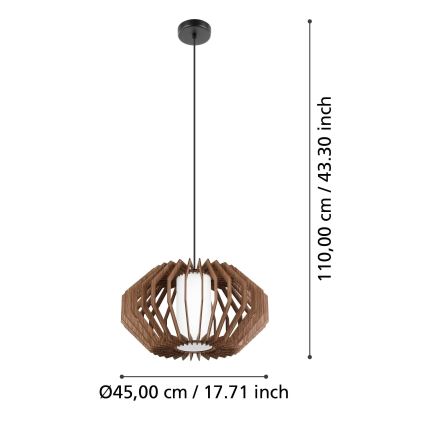 Eglo - Taklampa 1xE27/40W/230V