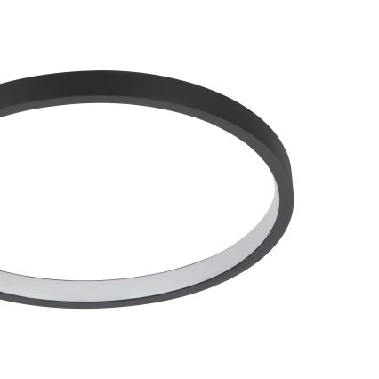 Eglo - LED dimbar taklampa LED/15W/230V svart + fjärrkontroll