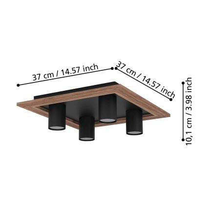 Eglo - LED Spotbelysning 4xGU10/4,5W/230V