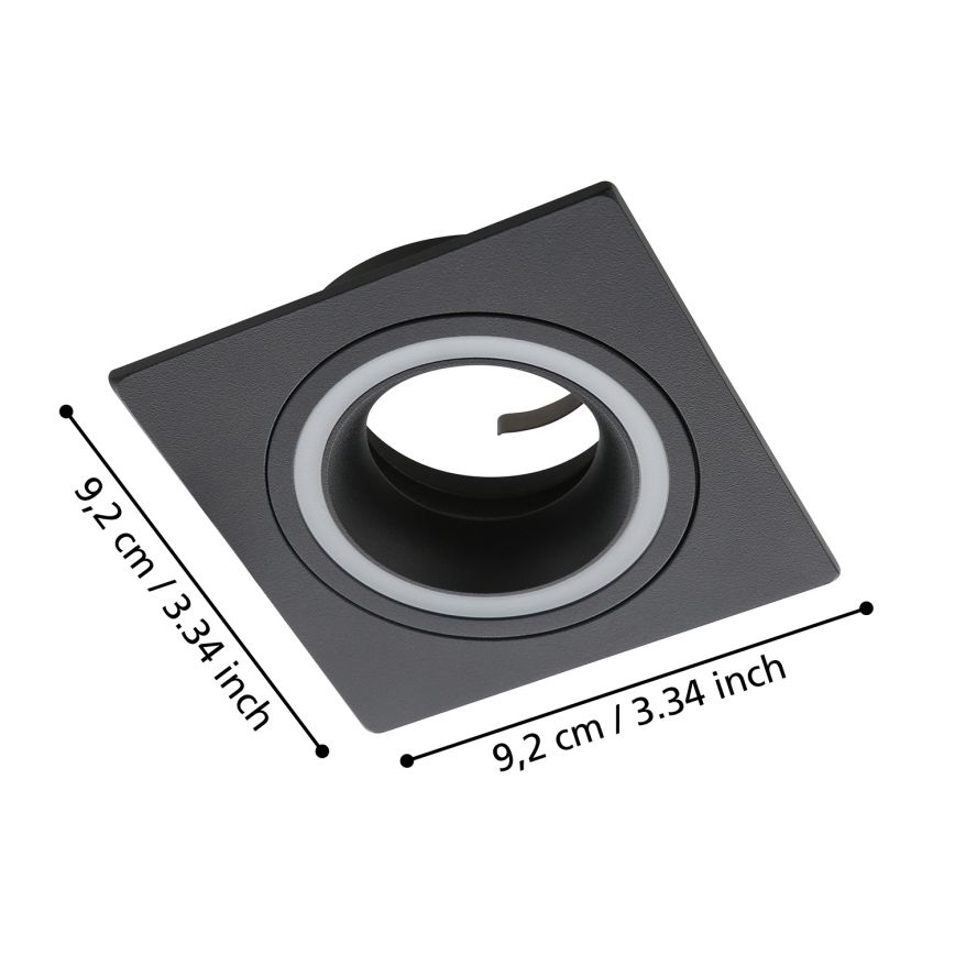 Eglo - Infälld taklampa 1xGU10/35W/230V antracit