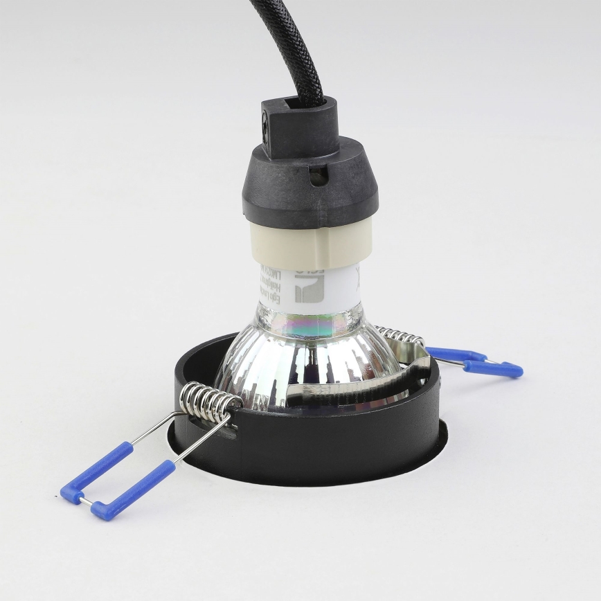 Eglo - Infälld taklampa 1xGU10/35W/230V svart