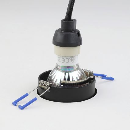 Eglo - Infälld taklampa 1xGU10/35W/230V svart