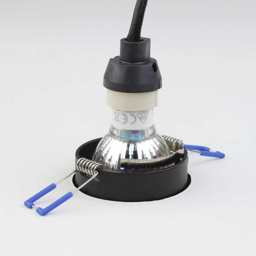 Eglo - Infälld taklampa 1xGU10/35W/230V svart