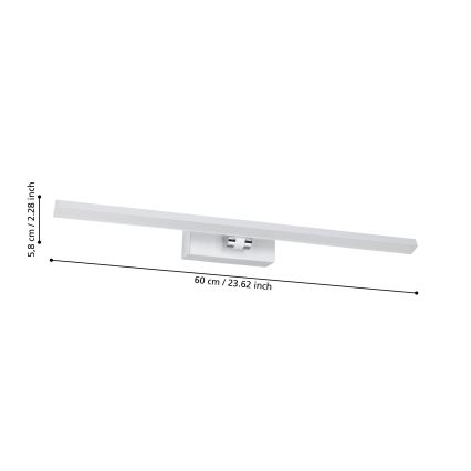 Eglo - LED badrumsspegelbelysning LED/5W/230V IP44 vit