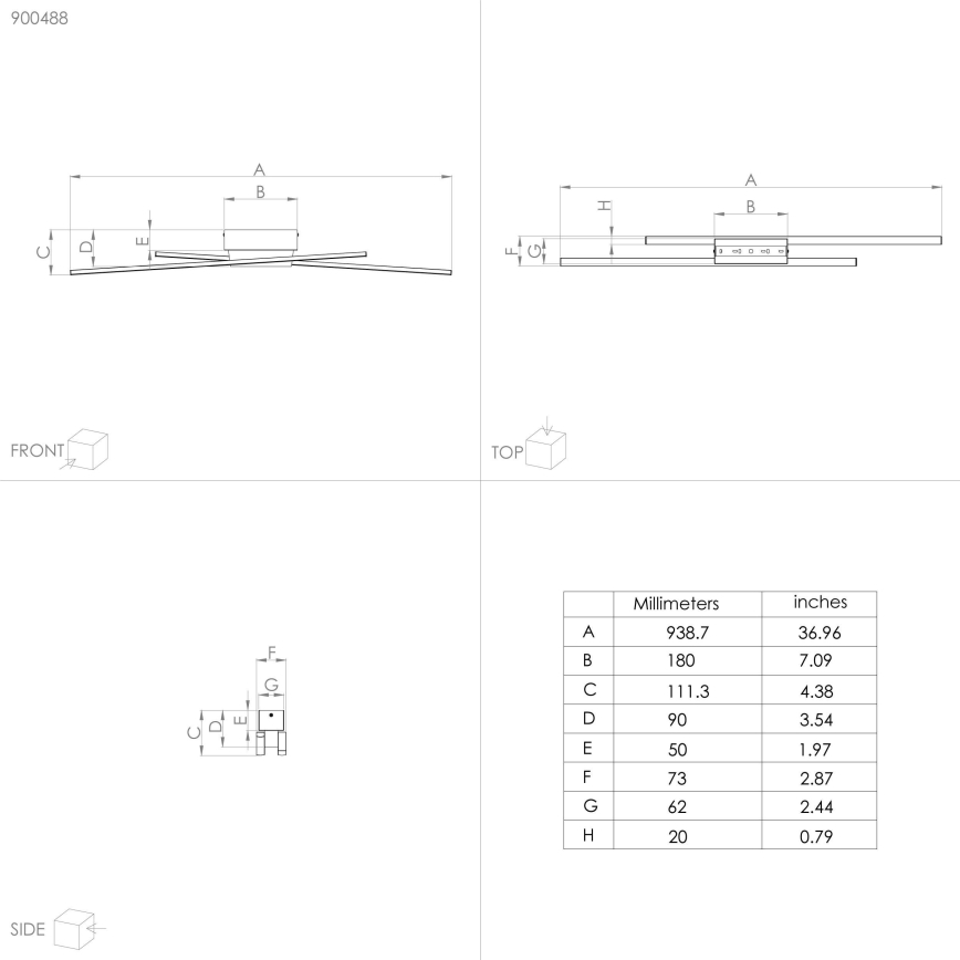 Eglo - LED dimbar taklampa 2xLED/13W/230V