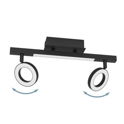 Eglo - LED Spotbelysning 2xLED/3,2W/230V + LED/3,3W