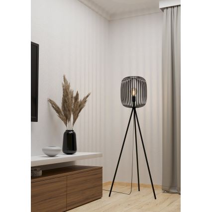Eglo - Golvlampa 1xE27/40W/230V svart