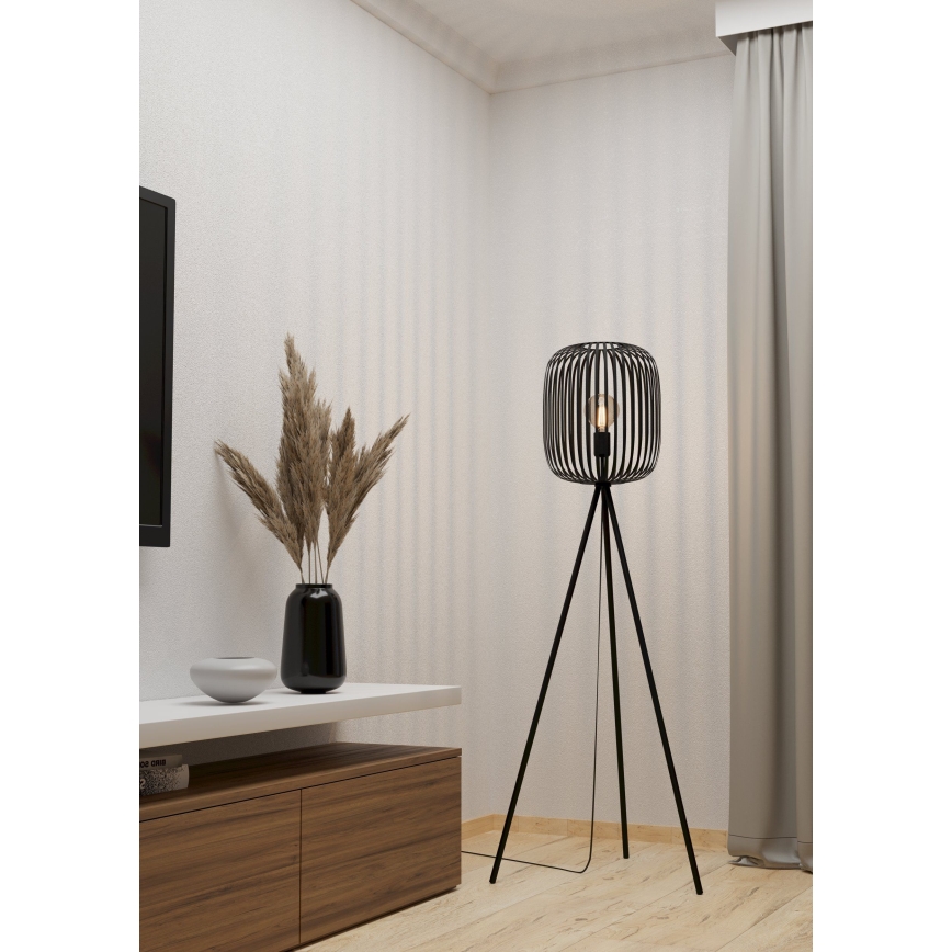 Eglo - Golvlampa 1xE27/40W/230V svart