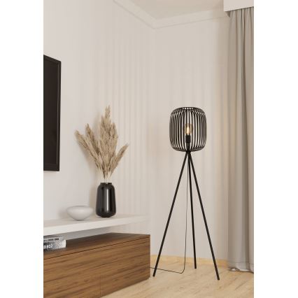 Eglo - Golvlampa 1xE27/40W/230V svart