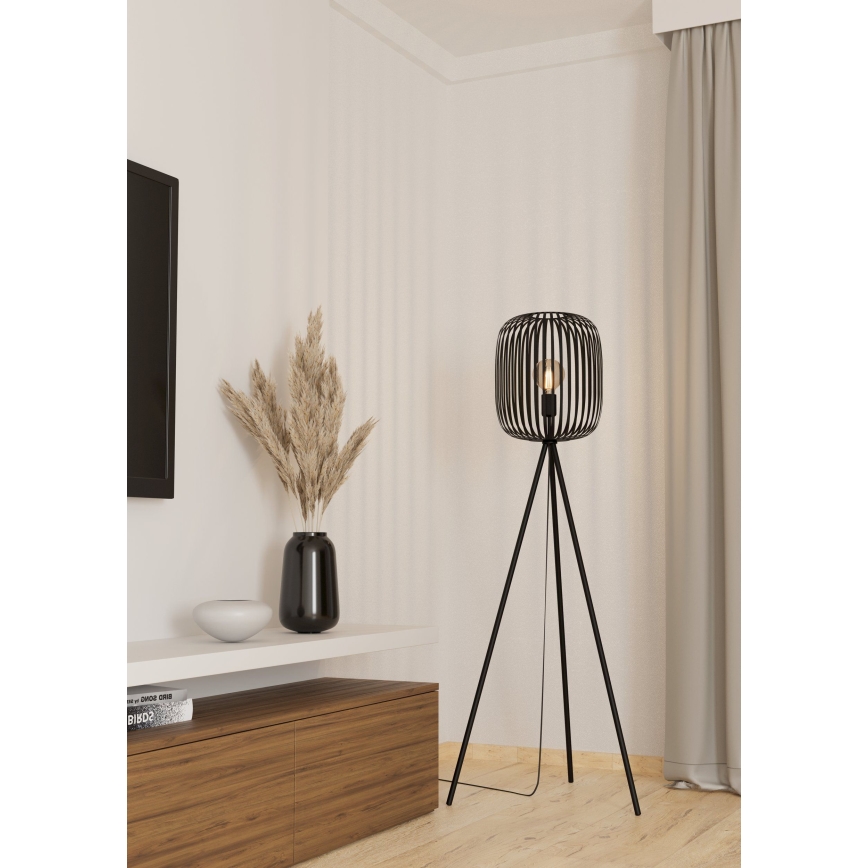 Eglo - Golvlampa 1xE27/40W/230V svart