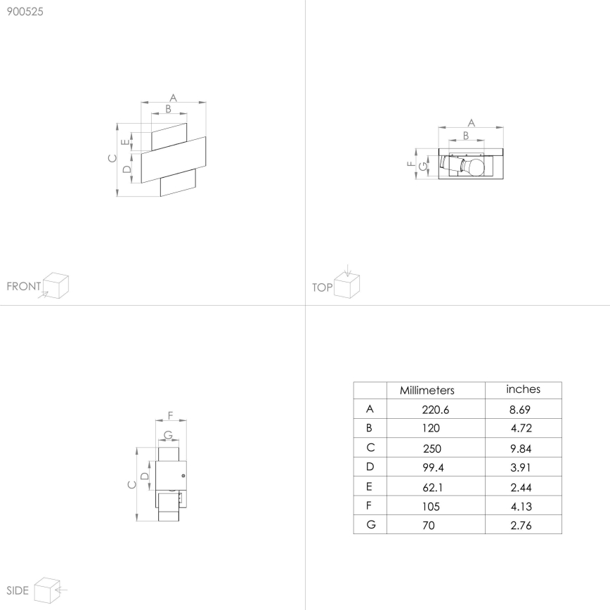 Eglo - Vägglampa 1xE27/40W/230V vit