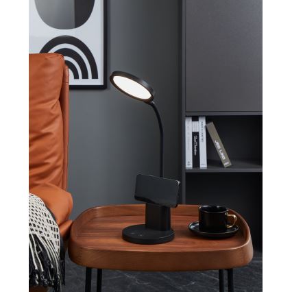 Eglo - LED Dimbart bordslampa LED/2,1W/5V 1500 mAh 3000-6500K svart