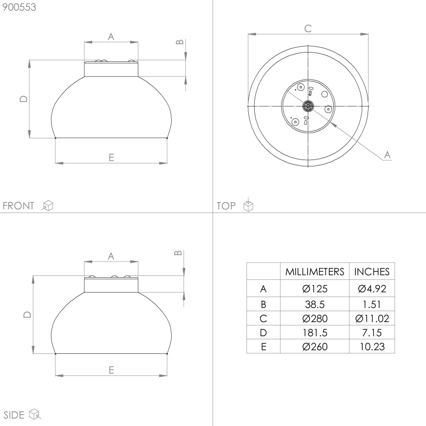 Eglo - Taklampa 1xE27/40W/230V svart