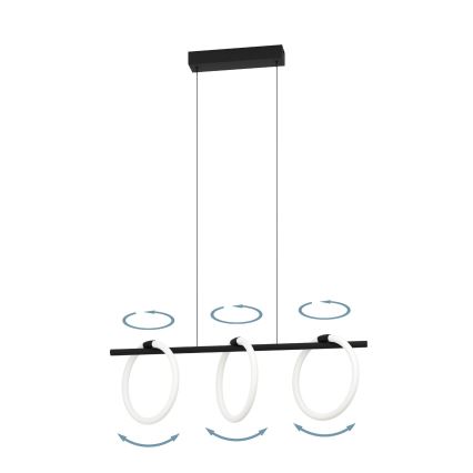 Eglo - LED-lampa med kabel 3xLED/9W/230V