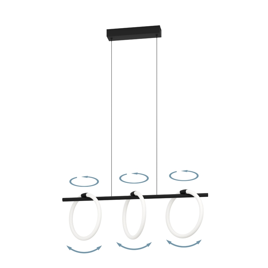 Eglo - LED-lampa med kabel 3xLED/9W/230V
