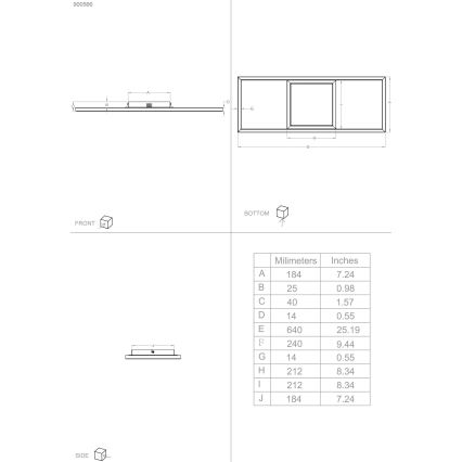 Eglo - LED RGBW Ljusreglerad taklampa LED/21W/230V