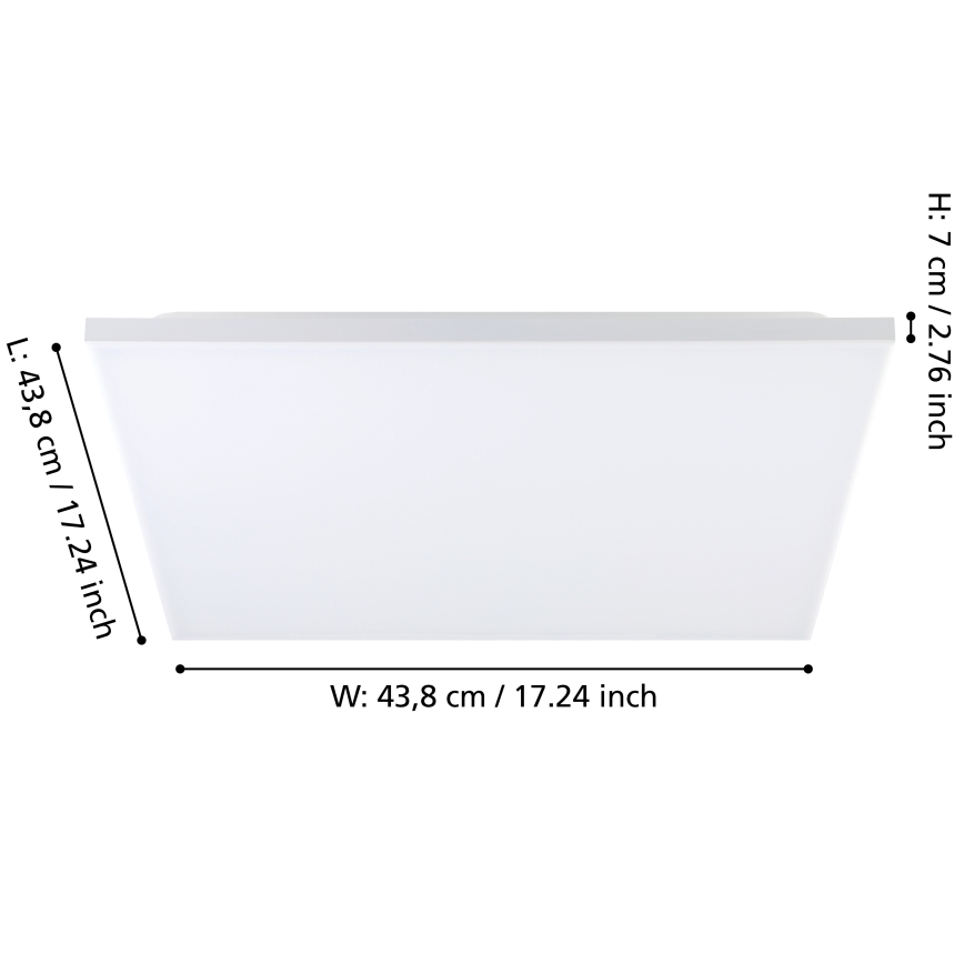 Eglo - LED RGBW Dimbar taklampa LED/20,5W/230V 3000-6500K + fjärrkontroll
