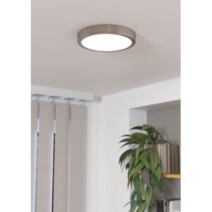 Eglo - LED dimbar taklampa LED/17W/230V matt krom