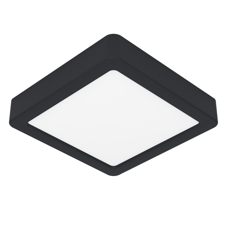 Eglo - Dimbar LED-taklampa 11W/230V svart 16x16 cm