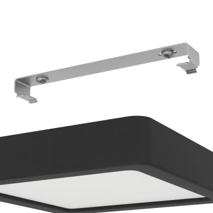 Eglo - Dimbar LED-taklampa 11W/230V svart 16x16 cm