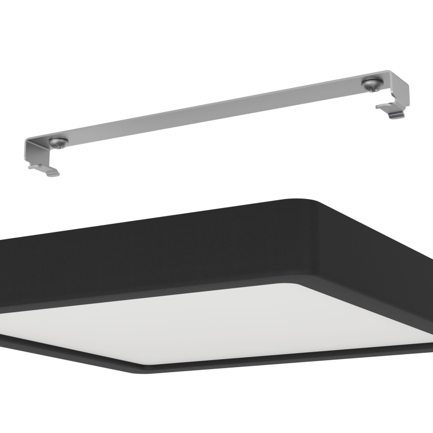 Eglo - Dimbar LED-taklampa LED/17W/230V svart 21x21 cm